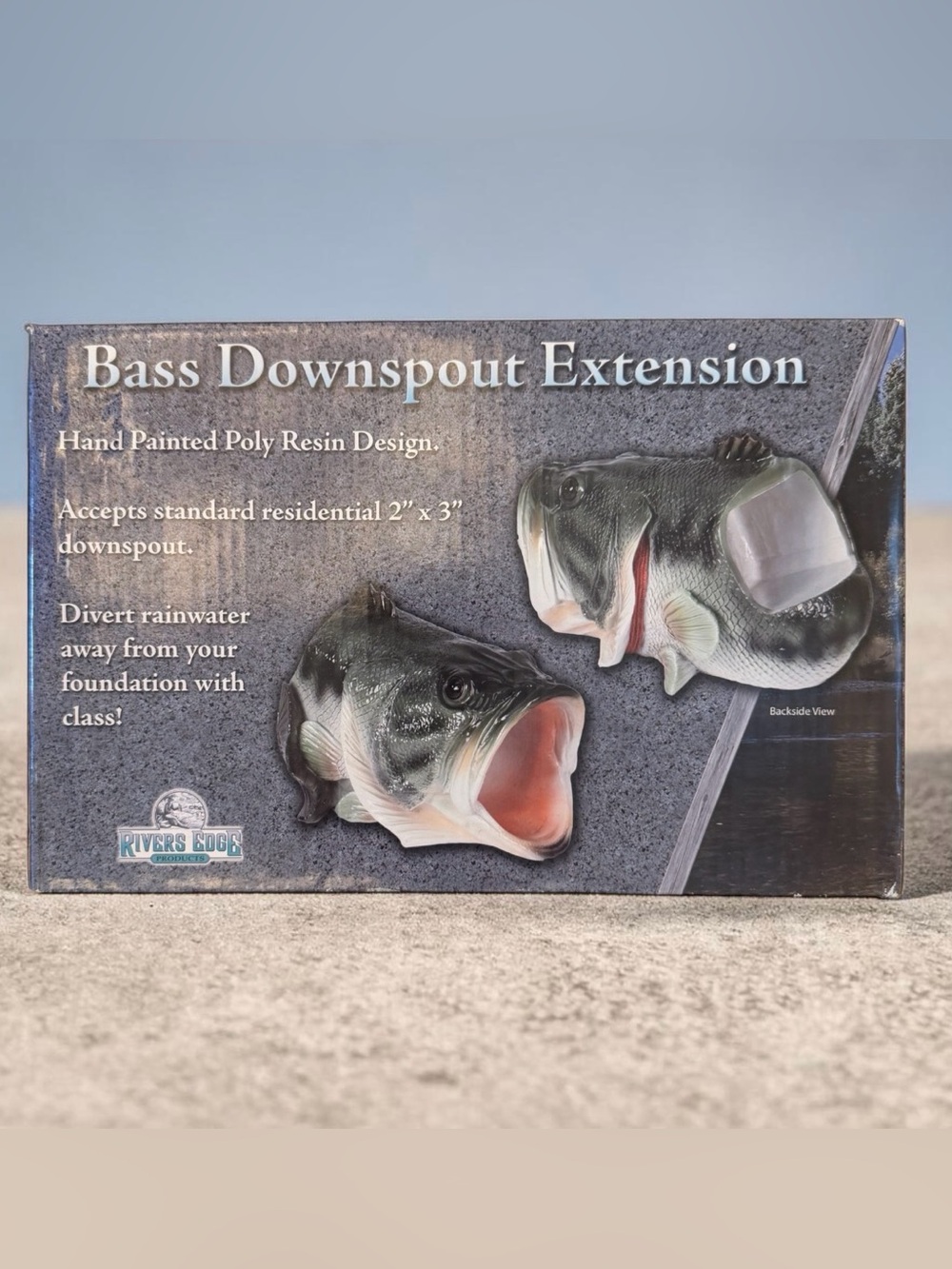 Bass Downspout Extension - Green For Yard Outdoors Cabin Lake